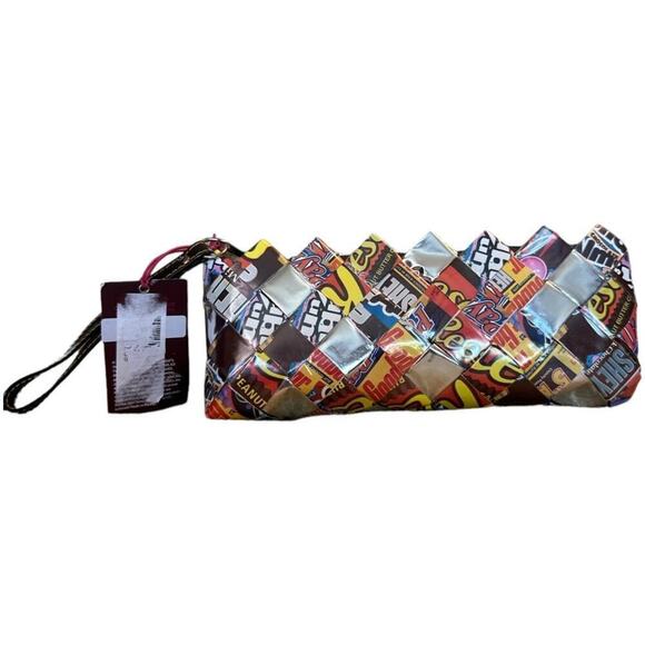 Nahui Ollin Arm Candy For Hershey Candy Wrap Clutch Wristlet NWT - Picture 2 of 6
